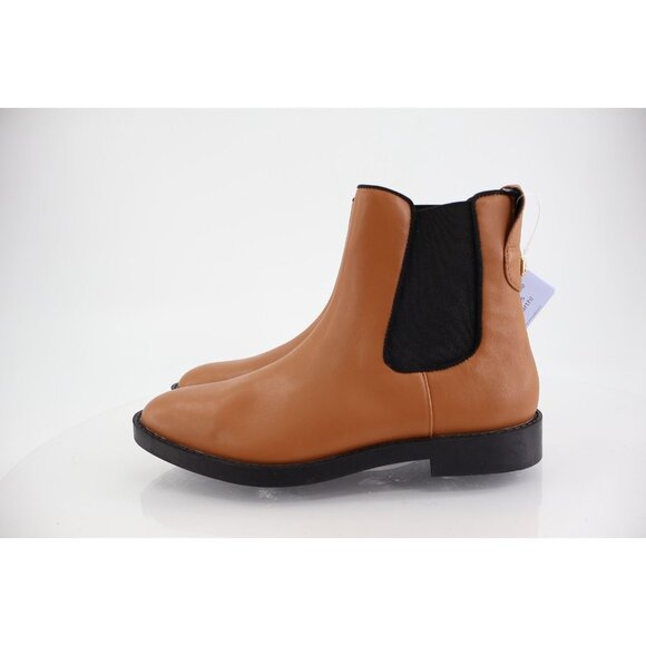 Aerosoles Tropea Chelsea Boot Women Size 8 Brown Faux Leather Pull on Bootie - Picture 4 of 13